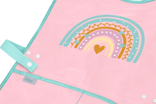 Tablier enfant arc-en-ciel rose