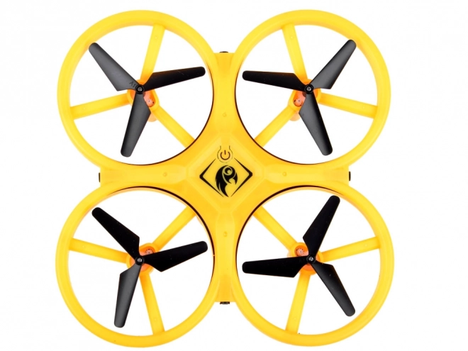Drone contrôlé par gestes de la main + contrôle à distance Quadcoptère RC0573 – Jaune