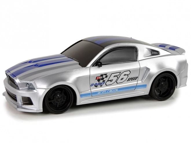 Voiture de sport télécommandée rapide argentée 1:24