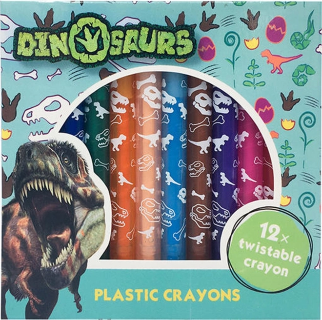 JIRI MODELS Crayons de cire dévissables Dinosaures