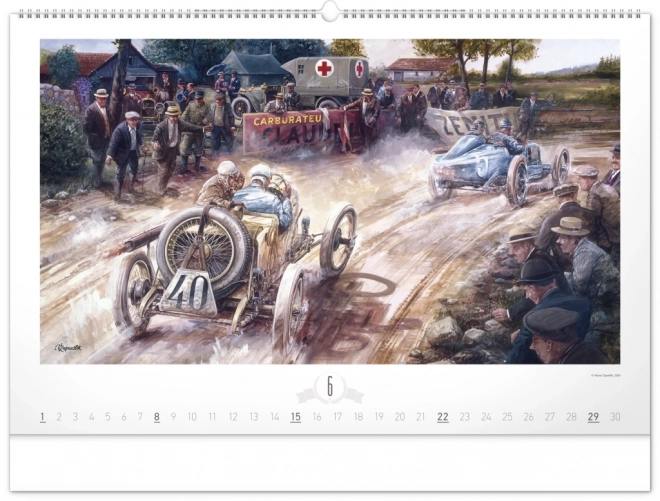 Calendrier mural NOTIQUE Oldtimers – Václav Zapadlík 2025, 64 x 42 cm