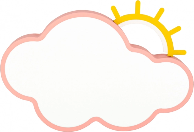 Lampe LED nuage rose avec télécommande