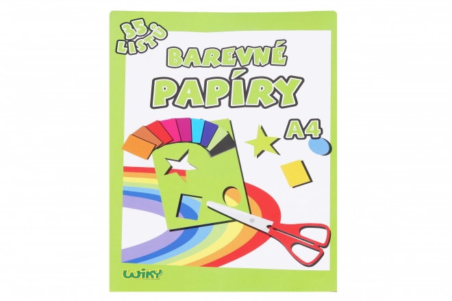 Papiers colorés A4, 35 feuilles, 80g