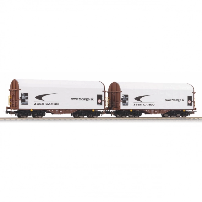 Ensemble de wagons couverts Shimmns de la compagnie ferroviaire slovaque