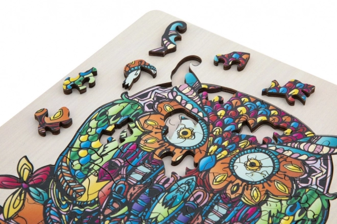 Puzzle silhouette hibou