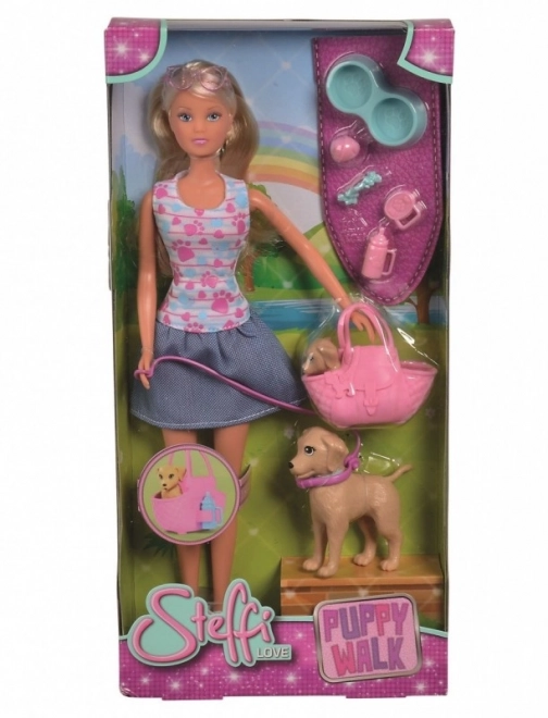 Poupée Steffi avec chiens