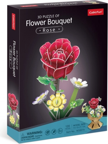 Puzzle 3D Bouquet de fleurs - Roses