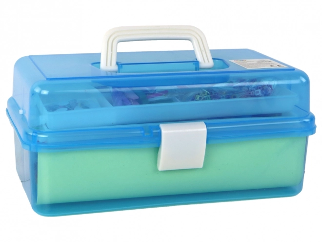Valise extensible bleue Kit artistique créatif DIY