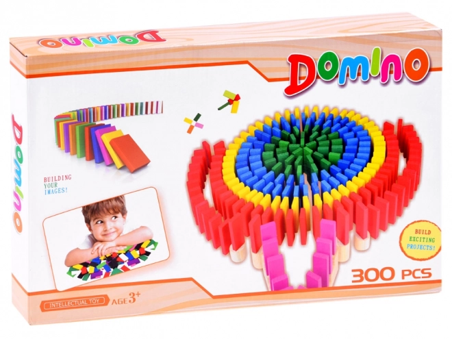 Dominos en bois colorés 300 pièces