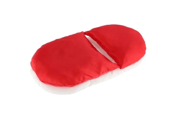 Couette avec petit oreiller - ensemble pour poupées pour lit / landau mélange de couleurs en sachet 20x40x5cm