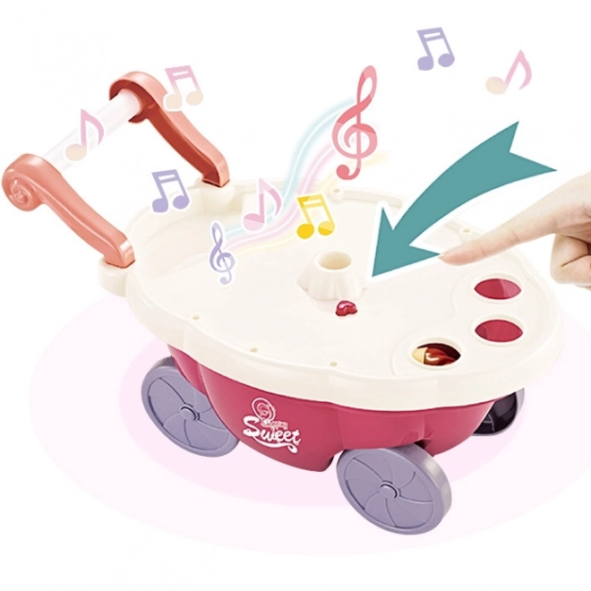 Chariot Woopie avec glaces et friandises avec mélodie et lumières