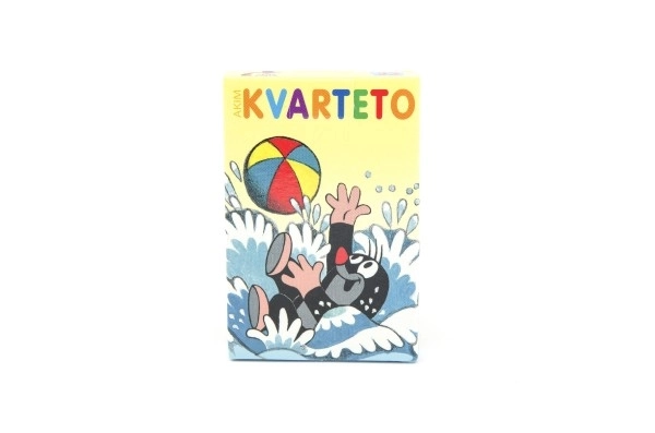 Jeu de société Kvarteto Krtek - cartes dans une boîte en papier 6x9cm
