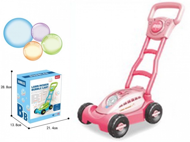 Tondeuse à bulles rose avec éclairage
