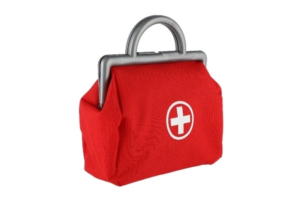 Ensemble de docteur pour enfants avec stéthoscope et sac médical