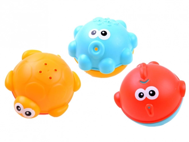 Jouets de bain avec organiseur bateaux et animaux