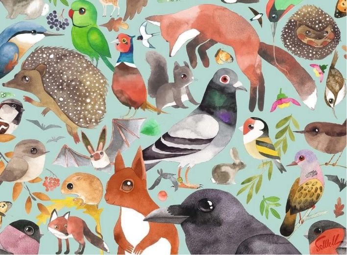 Puzzle 500 pièces Habitants des jardins
