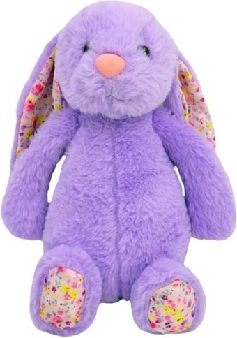 Lapin en peluche Michaś violet 25 cm