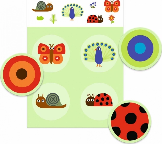 DJECO Loto en boîte - Habits d'Animaux