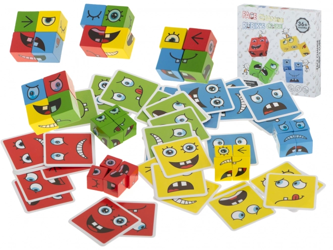 Blocs créatifs changeant de visages