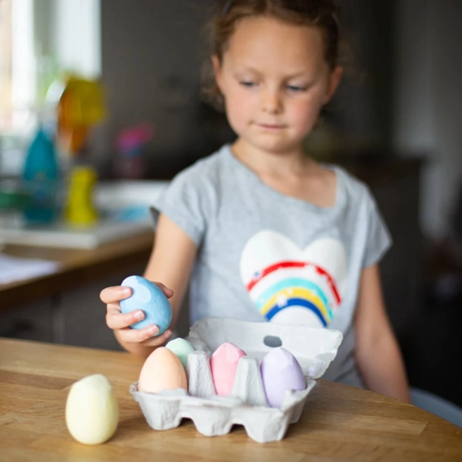 Ensemble de craies pastel en forme d'œufs de Bigjigs Toys