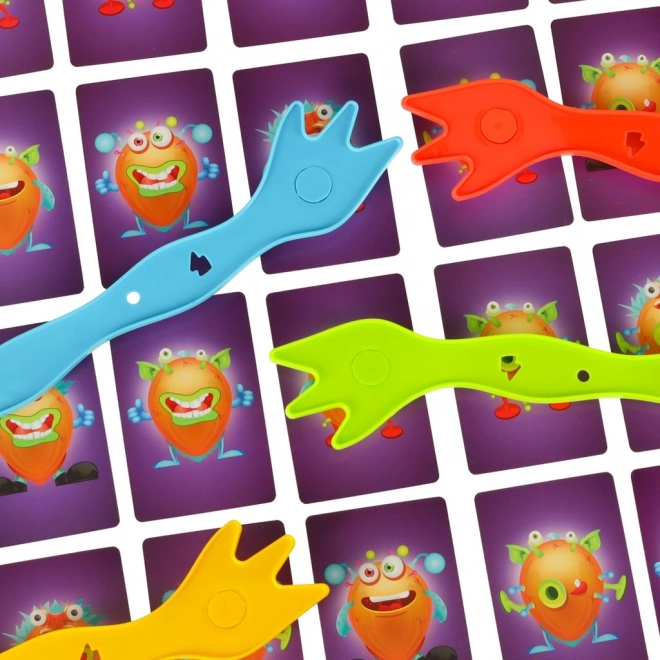 Jeu d'attraper des monstres pour les enfants sur l'observation et l'entrainement de la mémoire
