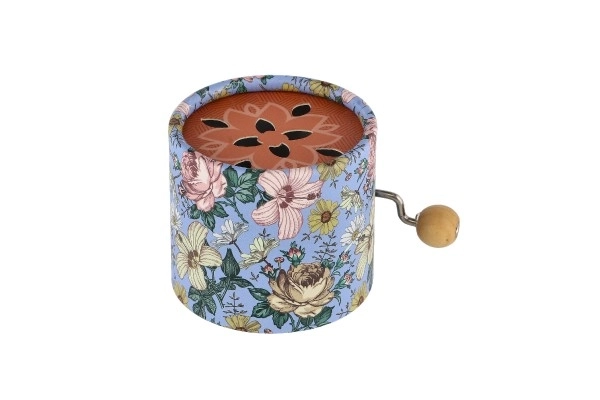 Boîte à musique avec motif floral
