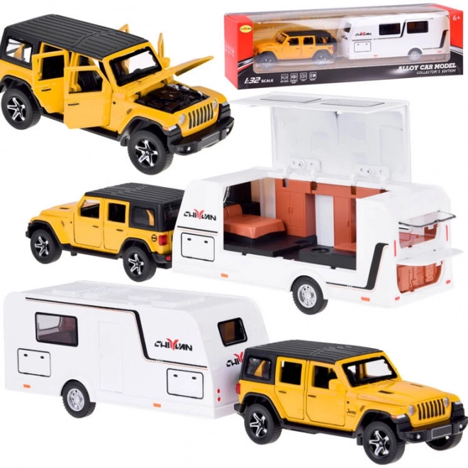 Voiture tout-terrain et caravane pour les vacances
