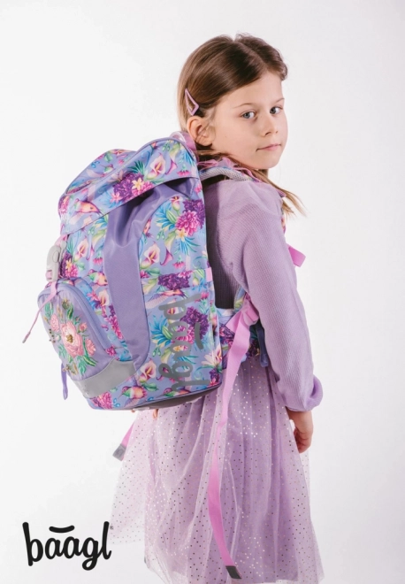 BAAGL SET 3 Airy Colibri: sac à dos, trousse, sac