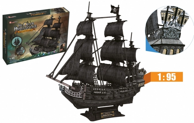 Puzzle 3D Voilier Queen Anne's Revenge de CubicFun