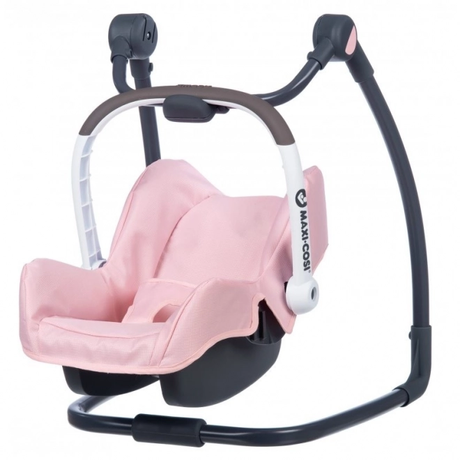 Siège auto et chaise 3-en-1 MC&Q pour poupées rose clair