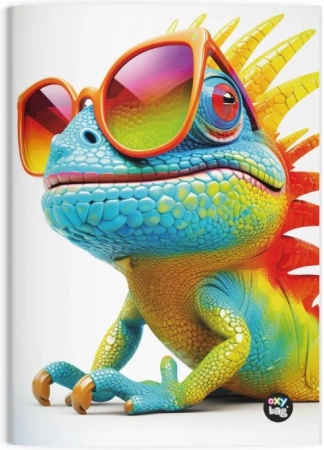 Cahier ligné A4 Chameleon