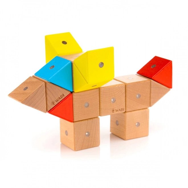 Blocs magnétiques en bois WABI 40 pièces