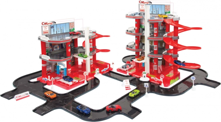 Mochtoys méga garage – set de stationnement avec route