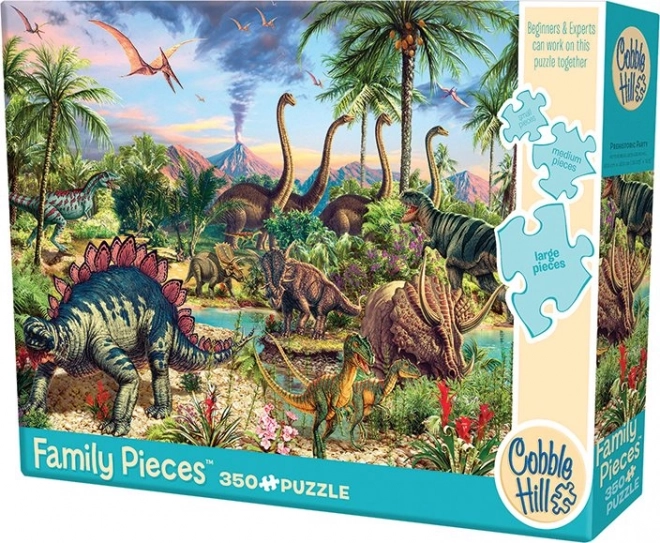 Puzzle familial Fête préhistorique 350 pièces