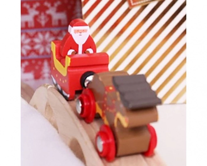 Bigjigs Rail attelage du Père Noël + rail