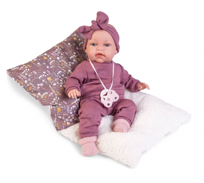 Antonio Juan 70356 TONETA - poupée réaliste bébé avec sons et corps souple en tissu - 34 cm
