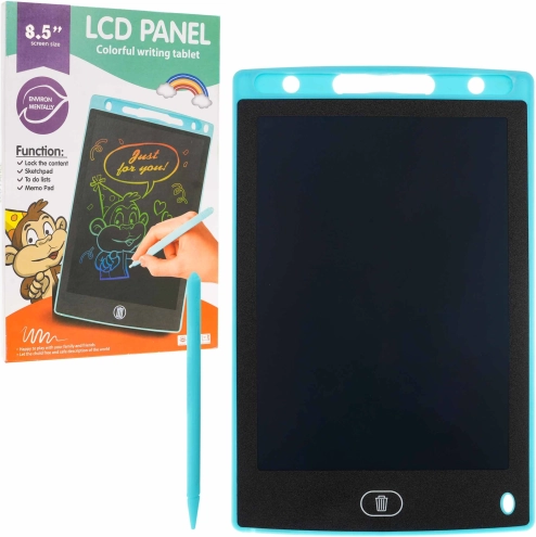 Tablette électronique d’écriture et de dessin 8,5″ pour enfants et adultes – Bleu