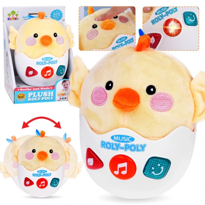 Poulet musical interactif avec 12 berceuses