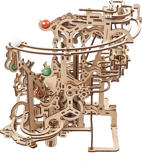 Ugears 3D puzzle mécanique en bois Circuit à billes Chaîne