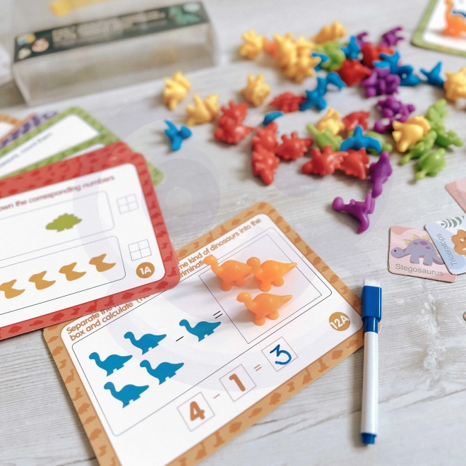 Ensemble éducatif Montessori Calcul Animaux Colorés 83 pcs
