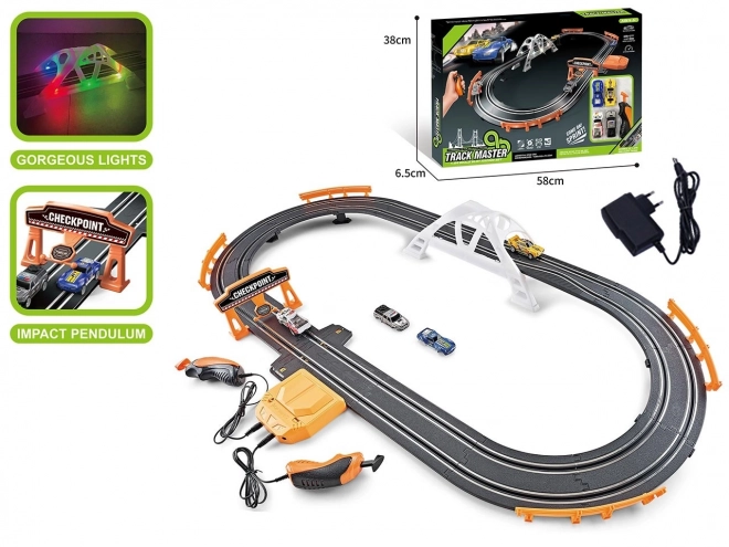 Circuit de course 1:64 avec une longueur de 250 cm