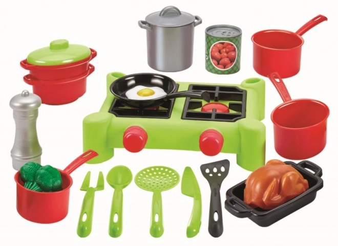 Set de cuisson avec ustensiles et accessoires