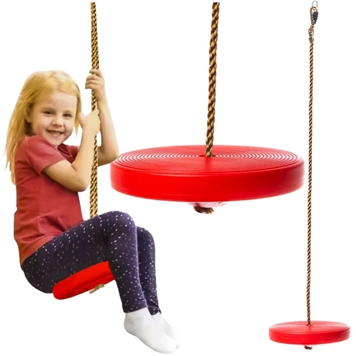Kruzzel balançoire de jardin pour enfants avec siège rond