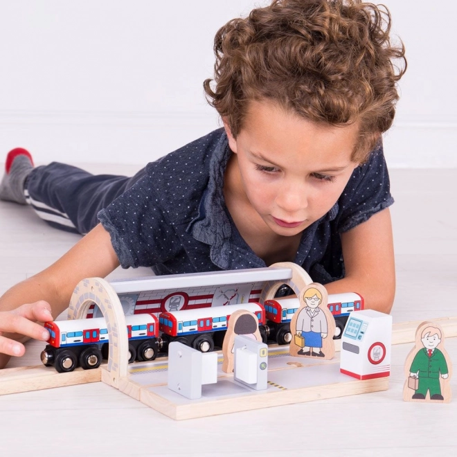 Large compatibilité avec les circuits de trains en bois