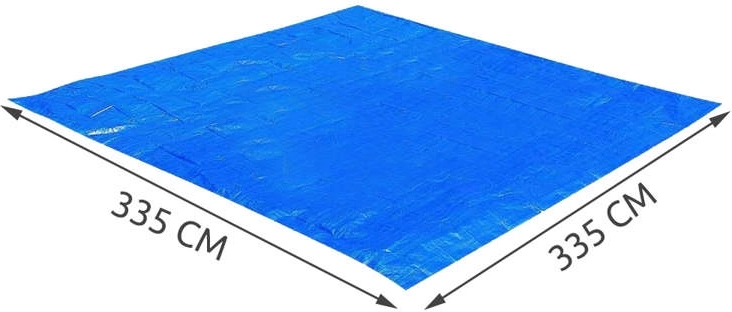 Dimensions généreuses 335 × 335 cm