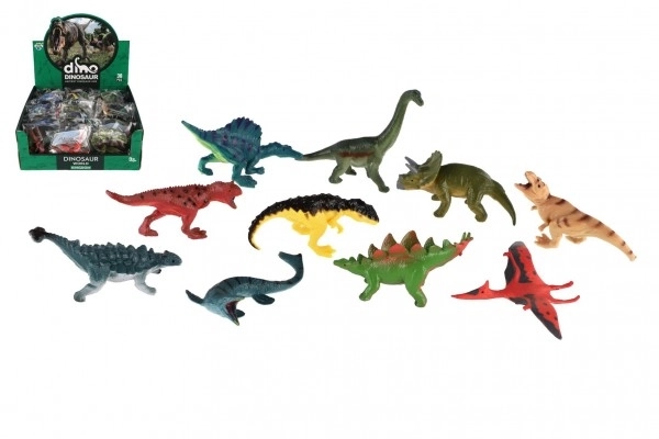 Dinosaure en plastique 7-9 cm mélange d'espèces en sac