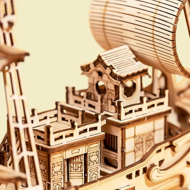 Bateau de diplomate japonais - Maquette 3D en bois - décoration