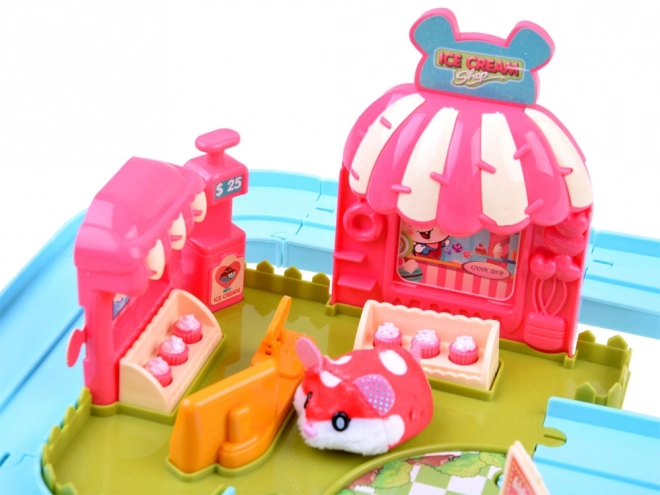 Piste de hamster interactive - Accessoires pour salon de crème glacée ZA3989