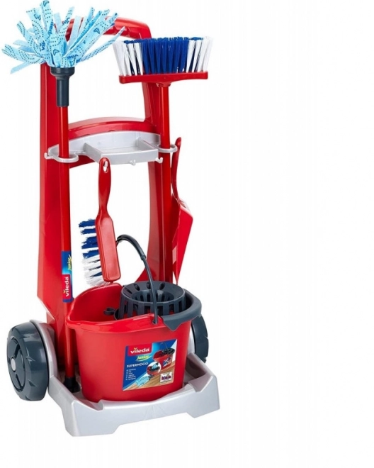 Chariot de nettoyage avec aspirateur Vileda
