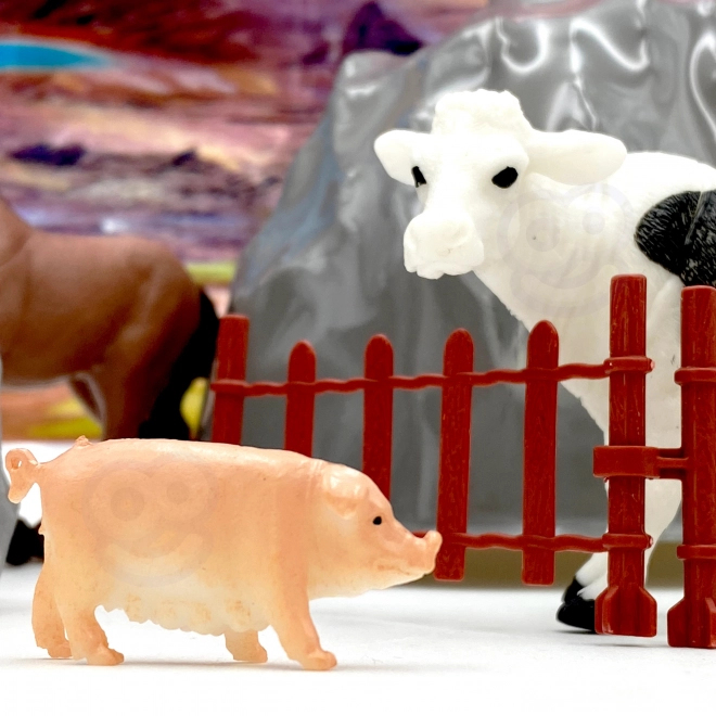 Woopie set de figurines animaux de la ferme 34 pcs